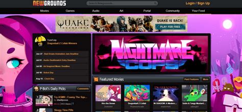 neewgrounds|newgrounds type of site.